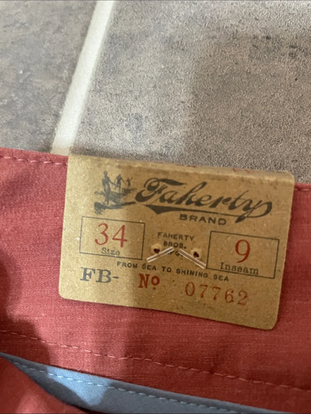 Faherty Belt Loop All Day 9” short size 34